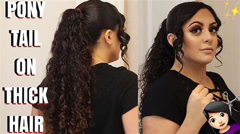 ponytail thickness test|how to determine thick hair.